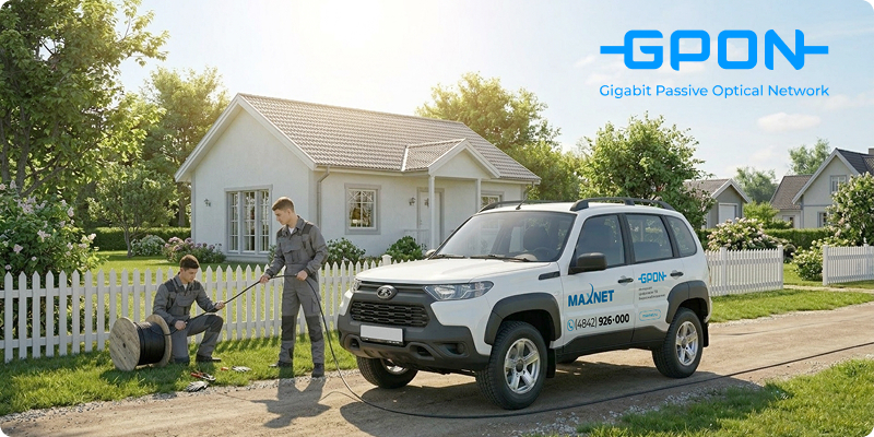 Подключение GPON